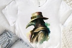 Watercolor Plague Doctor PNG Clipart Product Image 3