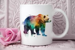 Watercolor Bear PNG Clipart Product Image 3