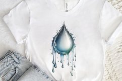 Watercolor Water Droplet PNG Clipart Product Image 3