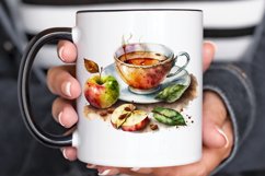 Watercolor Cinnamon Apple Tea PNG Clipart Product Image 3