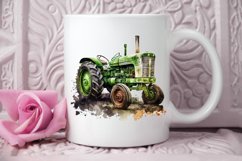 Watercolor Old Tractor PNG Clipart Product Image 3
