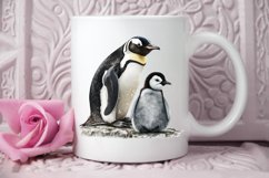 Mom and Baby Penguin PNG Clipart Product Image 3