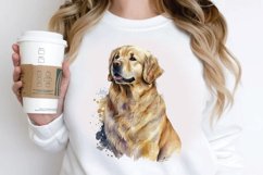 Watercolor Golden Dog PNG Clipart Product Image 3