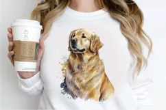 Watercolor Golden Dog PNG Clipart Product Image 3