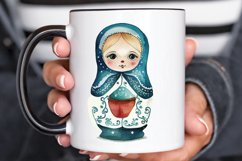 Watercolor Matryoshka Dolls PNG Clipart Product Image 3