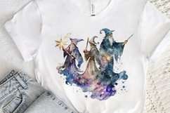 Watercolor Celestial Wizards PNG Clipart Product Image 3