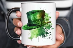 Watercolor Green Hat St.Patrick's Day PNG Clipart Product Image 3