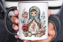 Watercolor Matryoshka Dolls PNG Clipart Product Image 3