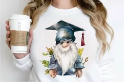 Watercolor Gnome Graduate PNG Clipart Product Image 3