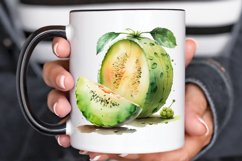 Watercolor Honeydew PNG Clipart Product Image 3