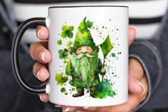 Watercolor St. Patricks Happy Green Gnome PNG Clipart Product Image 3