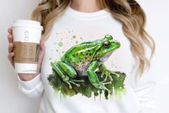 Watercolor Green Frog PNG Clipart Product Image 3
