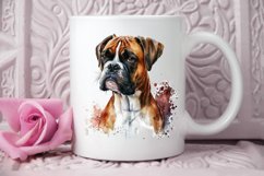 Watercolor Cute Boxer PNG Clipart Product Image 3