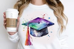 Watercolor Graduate Flower PNG Clipart Product Image 3