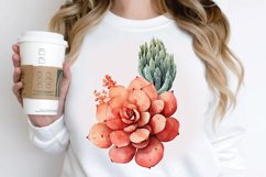 Watercolor Boho Succulents PNG Clipart Product Image 3