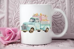 Watercolor Easter Truck PNG Clipart Product Image 3
