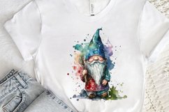 Watercolor Christmas Gnome PNG Clipart Product Image 3