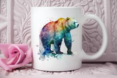Watercolor Bear PNG Clipart Product Image 3