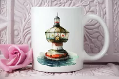 Watercolor Nautical Buoy PNG Clipart Product Image 3