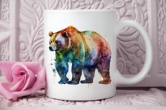 Watercolor Bear PNG Clipart Product Image 3