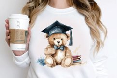 Watercolor Graduate Teddy Bear PNG Clipart Product Image 3