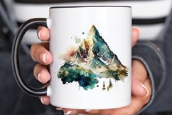 Watercolor Mountain PNG Clipart Product Image 3