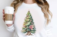 Watercolor Fairy Christmas Trees PNG Clipart Product Image 3