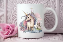 Watercolor Magical Unicorn PNG Clipart Product Image 3