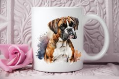 Watercolor Cute Boxer PNG Clipart Product Image 3