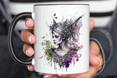 Watercolor Gothic Fairie PNG Clipart Product Image 3