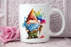 Watercolor Cute Gnome Autism PNG Clipart Product Image 3