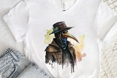 Watercolor Plague Doctor PNG Clipart Product Image 3