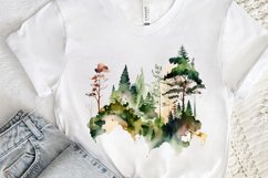 Watercolor Forest PNG Clipart Product Image 3