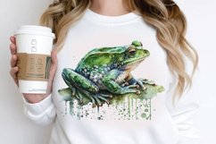 Watercolor Green Frog PNG Clipart Product Image 3