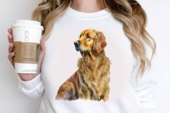 Watercolor Golden Dog PNG Clipart Product Image 3