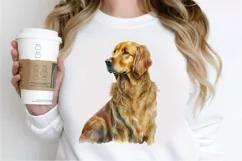 Watercolor Golden Dog PNG Clipart Product Image 3