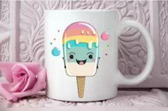 Watercolor Cute Ice Cream PNG Clipart Product Image 3