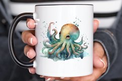 Watercolor Cute Octopus PNG Clipart Product Image 3