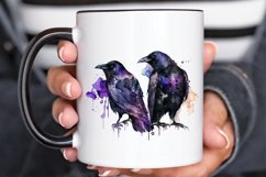 Watercolor Gothic Ravens PNG Clipart Product Image 3