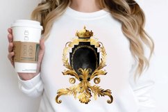 Watercolor Black and Gold Antique PNG Clipart Product Image 3