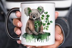 Watercolor Koala Patrick's Day PNG Clipart Product Image 3