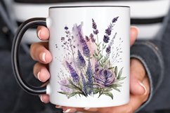 Watercolor Lavender Garden PNG Clipart Product Image 3