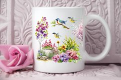 Watercolor Spring Garden PNG Clipart Product Image 3