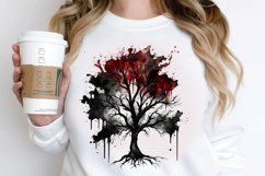 Watercolor Gothic Trees PNG Clipart Product Image 3