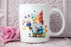 Watercolor Cute Gnome Autism PNG Clipart Product Image 3