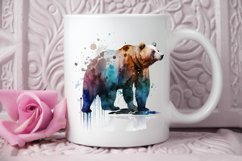 Watercolor Bear PNG Clipart Product Image 3