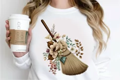 Watercolor Floral Brooms PNG Clipart Product Image 3