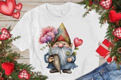 Watercolor valentine Gnome PNG Clipart Product Image 3