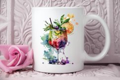 Watercolor Cocktail PNG Clipart Product Image 3