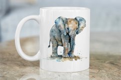 Watercolor Baby Elephant PNG Clipart Product Image 3